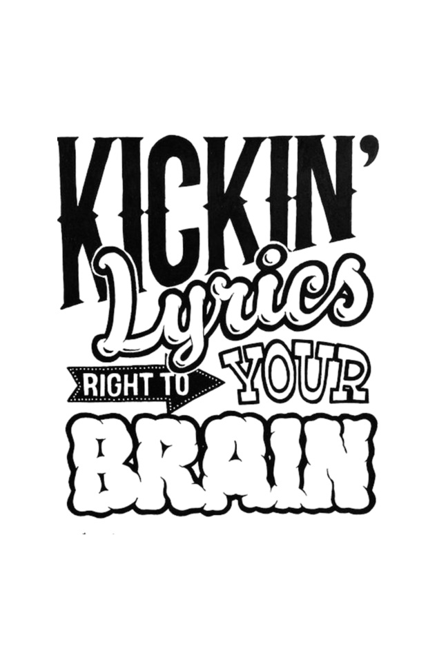 Kickin Lyrics Hip Hop Vibes Hoodie - Urban Poetry in Motion