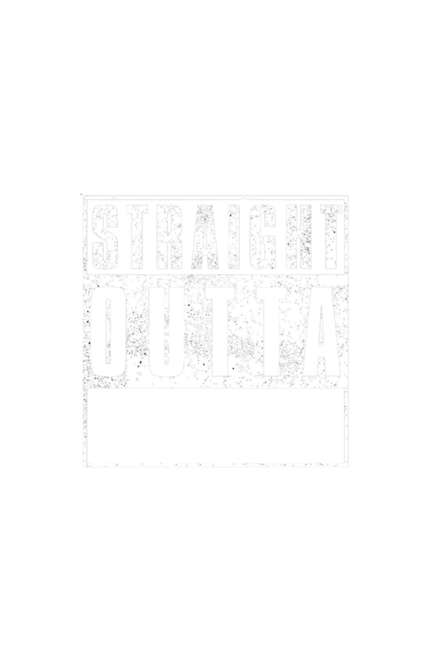 "Straight Outta" Classic Rap T-Shirt - Bold Statement Streetwear