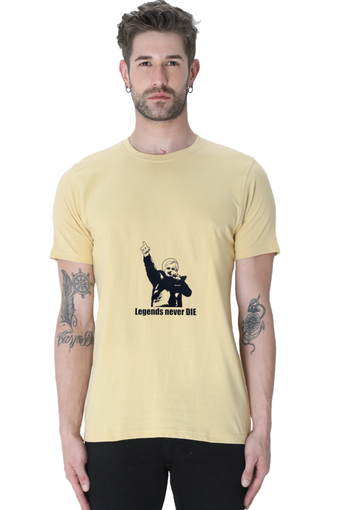 "Sidhu Moosewala 'Legends Never Die'" Tribute T-Shirt - Iconic Legacy Wear