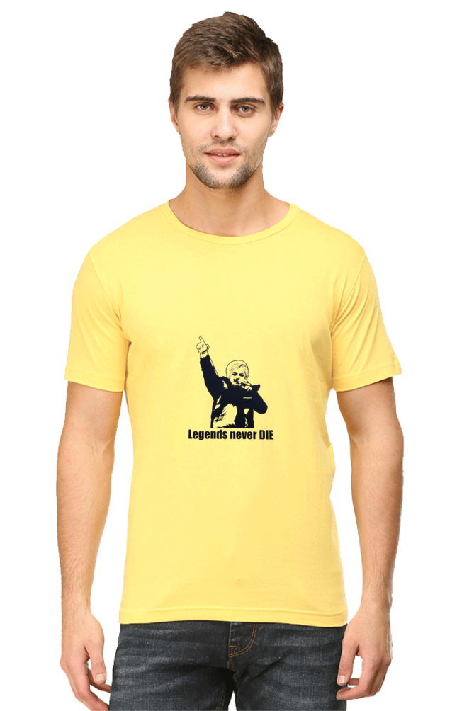 "Sidhu Moosewala 'Legends Never Die'" Tribute T-Shirt - Iconic Legacy Wear