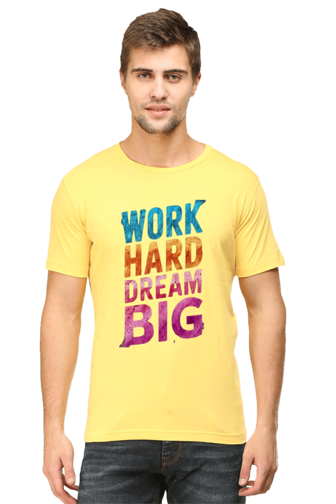 "Work Hard Dream Big" Inspirational T-Shirt - Visionary Streetwear