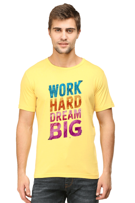 "Work Hard Dream Big" Inspirational T-Shirt - Visionary Streetwear