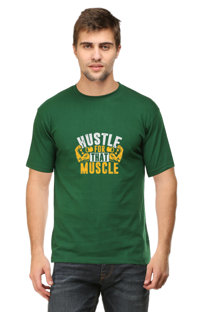 "Hustle for Muscle" T-Shirt - Grind & Gain at G-Vibe Store